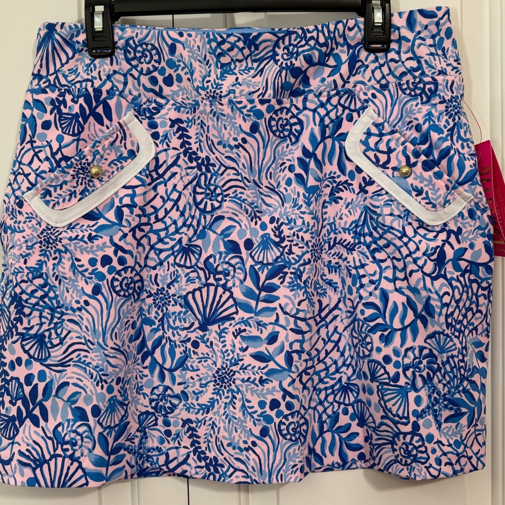 NWT Lilly Pulitzer Monika Skort, size 12 in Calla Lilly pink